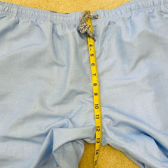 $125 Michael's NWT Men's Size XL Cyclist Liner Swim Trunks Solid Linen Blue Sky - Picture 6 of 7